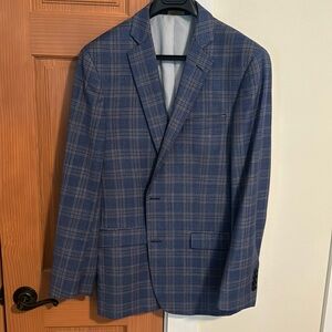 Brooks Brothers Explorer Sport Jacket. Size 42R. Blue Plaid
